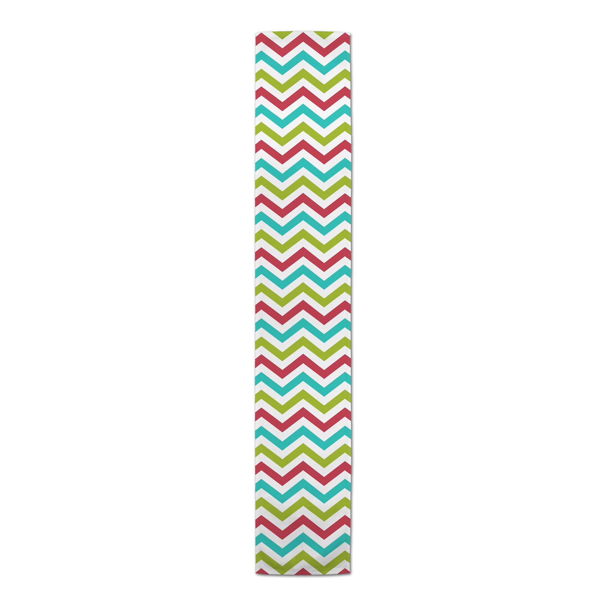 Colorful Chevron Indoor/Outdoor Table Runner